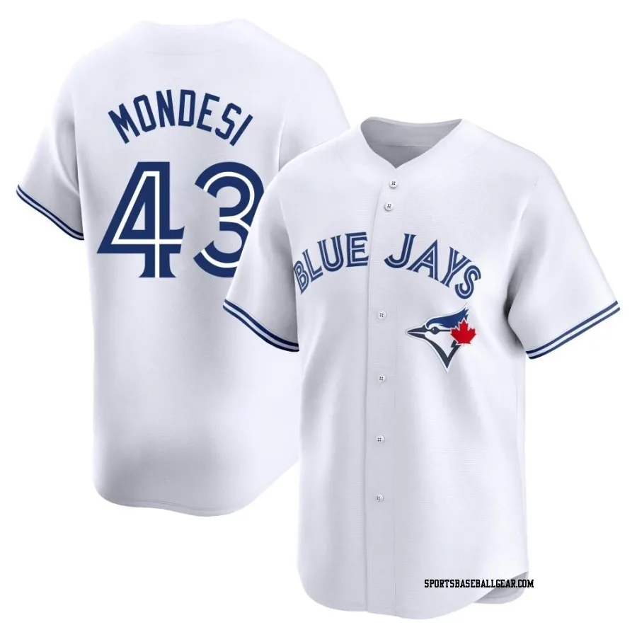 Raul Mondesi Youth Toronto Blue Jays White Limited Home Jersey