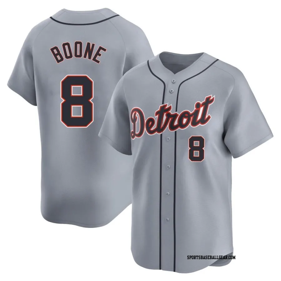 Ray Boone Youth Detroit Tigers Gray Limited Road Jersey