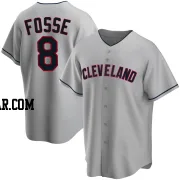 Ray Fosse Men's Cleveland Guardians Gray Replica Road Jersey