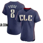 Ray Fosse Men's Cleveland Guardians Navy Elite 2024 City Connect Jersey