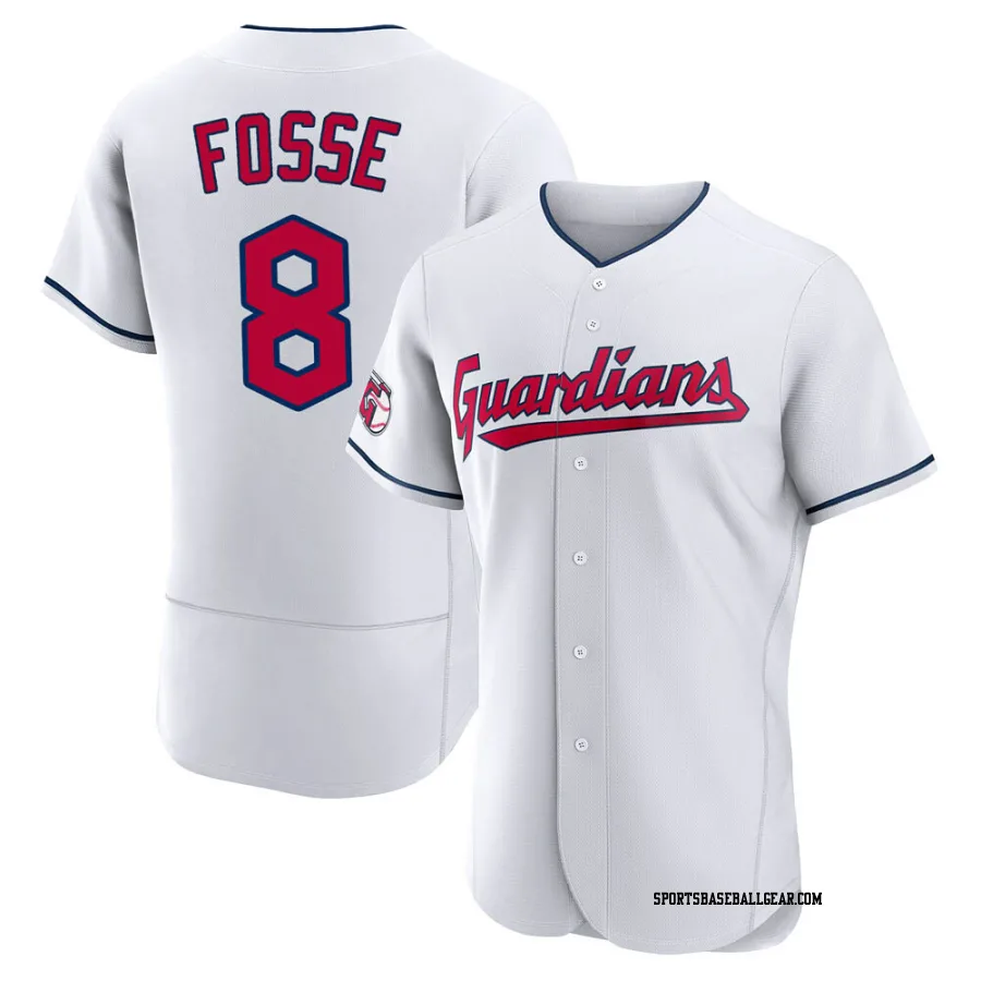 Ray Fosse Men's Cleveland Guardians White Authentic Home Jersey