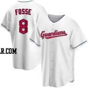 Ray Fosse Men's Cleveland Guardians White Replica Home Jersey