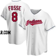 Ray Fosse Men's Cleveland Guardians White Replica Home Jersey