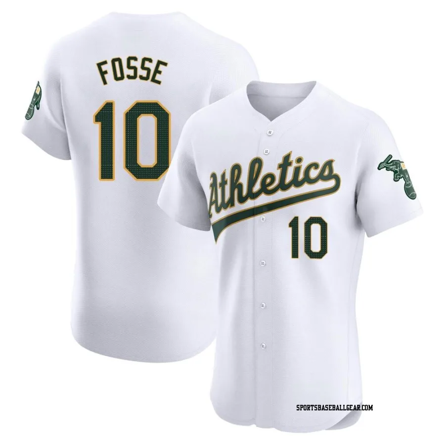 Ray Fosse Men's Oakland Athletics White Elite Home Jersey