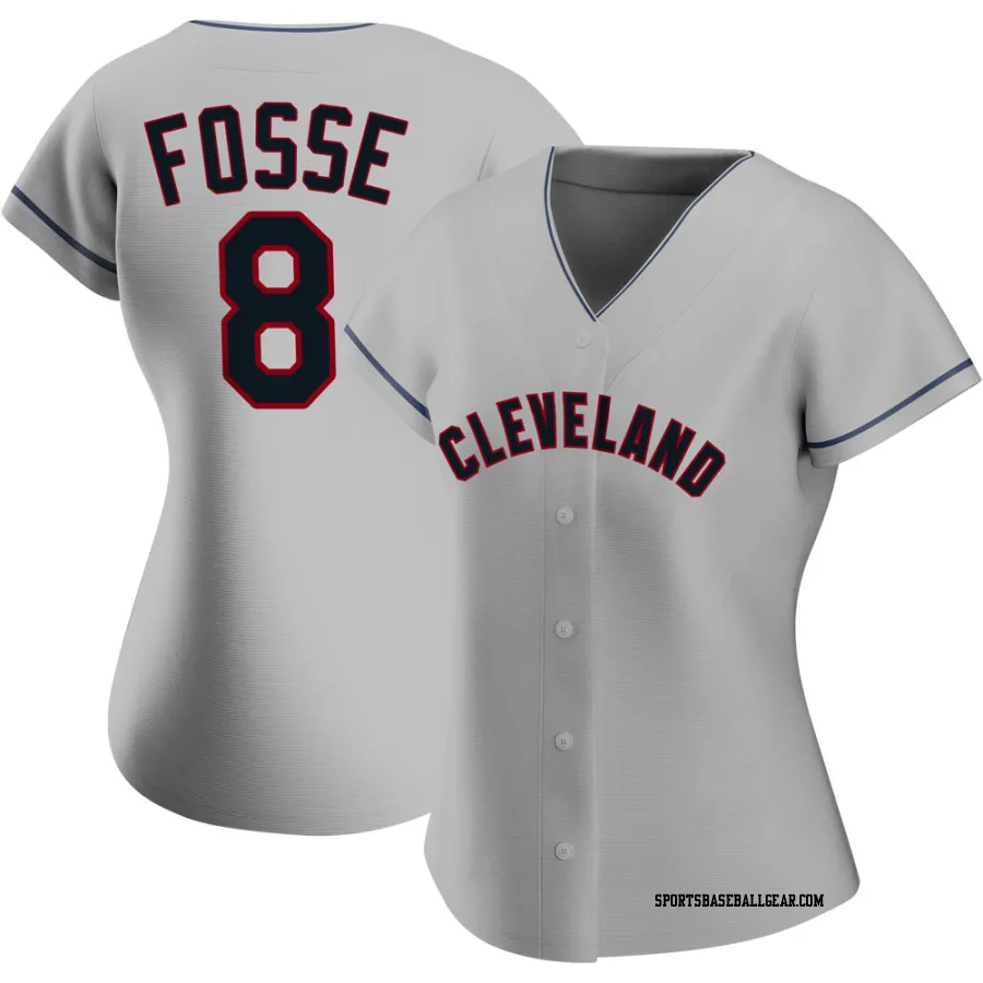 Ray Fosse Women's Cleveland Guardians Gray Authentic Road Jersey