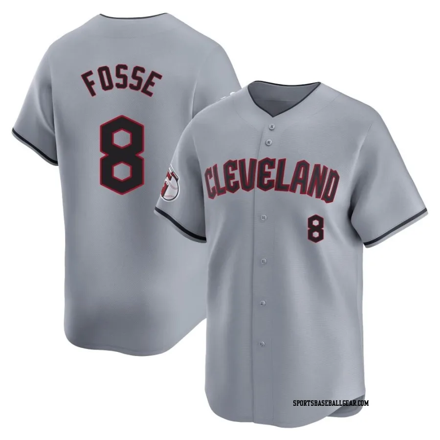 Ray Fosse Youth Cleveland Guardians Gray Limited Road Jersey