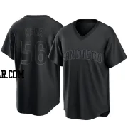 Ray Kerr Youth San Diego Padres Black Replica Pitch Fashion Jersey