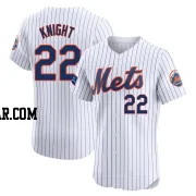 Ray Knight Men's New York Mets White Elite Home Patch Jersey