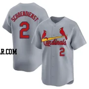 Red Schoendienst Men's St. Louis Cardinals Gray Limited Away Jersey