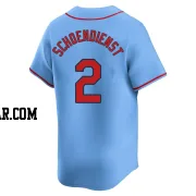 Red Schoendienst Men's St. Louis Cardinals Light Blue Limited Alternate Jersey