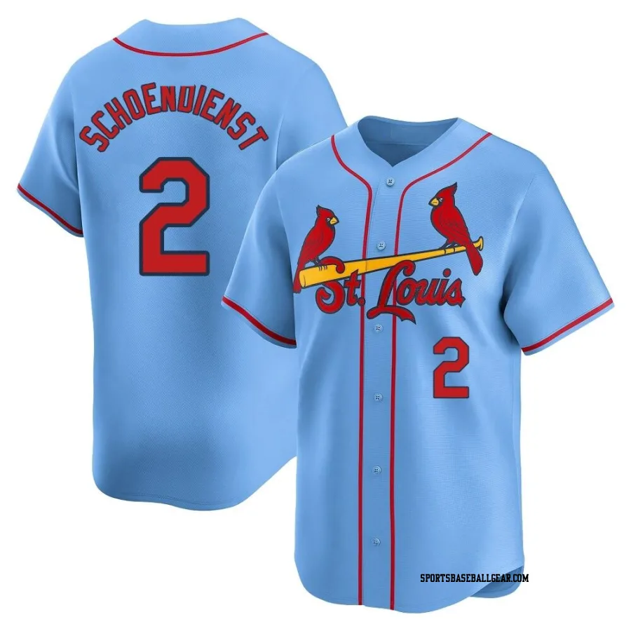 Red Schoendienst Men's St. Louis Cardinals Light Blue Limited Alternate Jersey