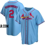 Red Schoendienst Men's St. Louis Cardinals Light Blue Replica Alternate Jersey