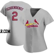 Red Schoendienst Women's St. Louis Cardinals Gray Authentic Road Jersey