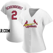 Red Schoendienst Women's St. Louis Cardinals White Authentic Home Jersey