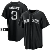 Reese McGuire Men's Boston Red Sox Black/White Replica Jersey