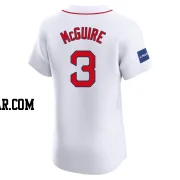 Reese McGuire Men's Boston Red Sox White Elite Home Patch Jersey