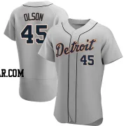 Reese Olson Men's Detroit Tigers Gray Authentic Road Jersey