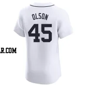 Reese Olson Men's Detroit Tigers White Elite Home Jersey