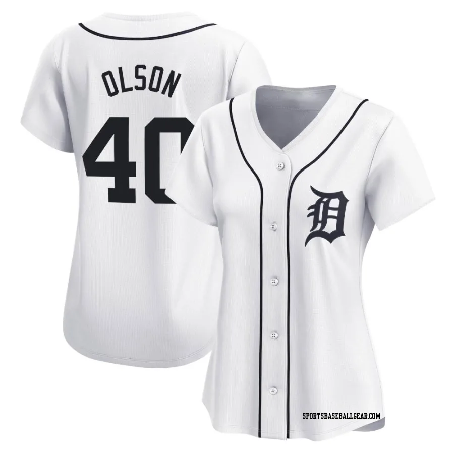 Reese Olson Women's Detroit Tigers White Limited Home Jersey