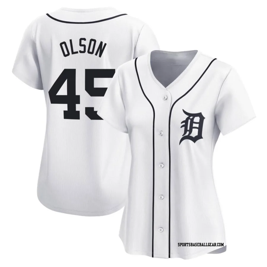 Reese Olson Women's Detroit Tigers White Limited Home Jersey