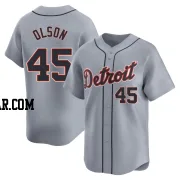 Reese Olson Youth Detroit Tigers Gray Limited Road Jersey