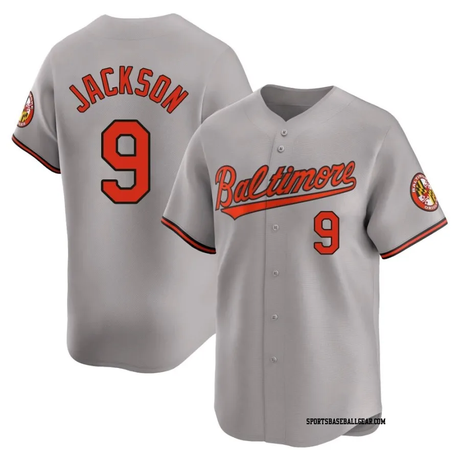 Reggie Jackson Men's Baltimore Orioles Gray Limited Road Jersey