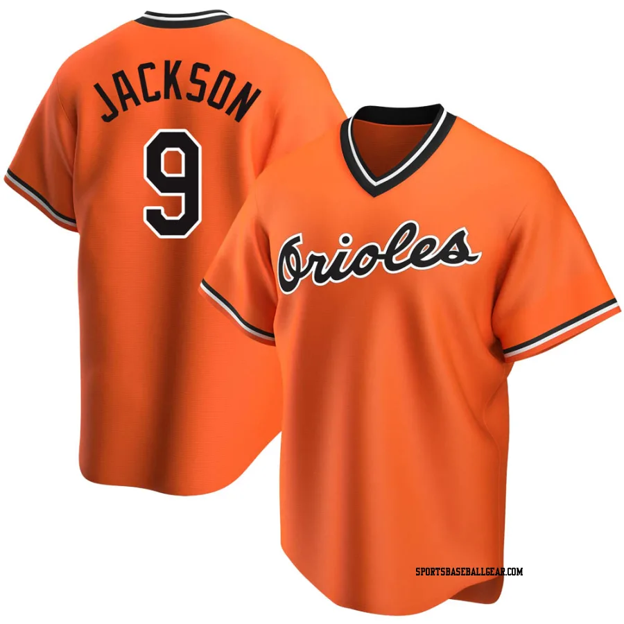 Reggie Jackson Men's Baltimore Orioles Orange Replica Alternate Cooperstown Collection Jersey