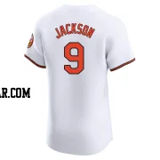 Reggie Jackson Men's Baltimore Orioles White Elite Home Jersey