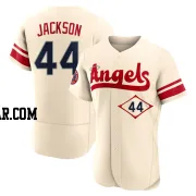 Reggie Jackson Men's Los Angeles Angels Cream Authentic 2022 City Connect Jersey