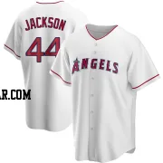 Reggie Jackson Men's Los Angeles Angels White Replica Home Jersey