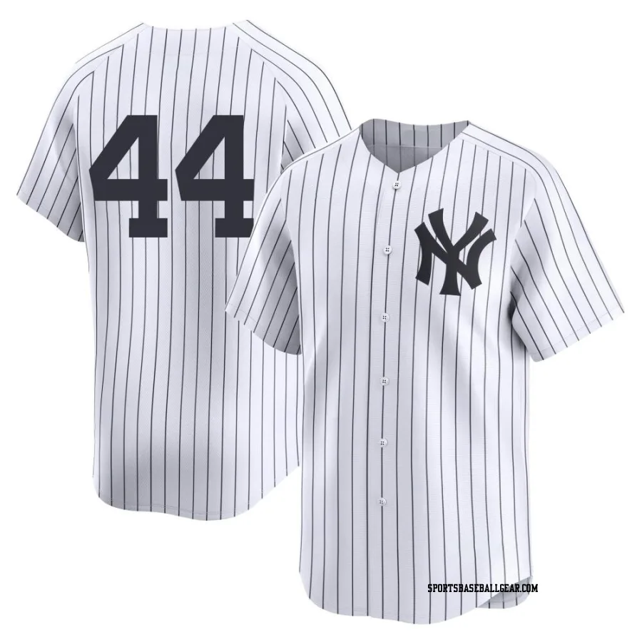 Reggie Jackson Men's New York Yankees White Limited Yankee Home 2nd Jersey