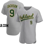 Reggie Jackson Men's Oakland Athletics Gray Authentic Road Jersey