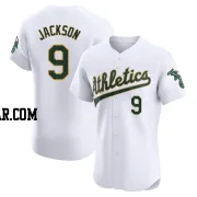 Reggie Jackson Men's Oakland Athletics White Elite Home Jersey