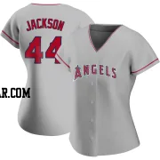 Reggie Jackson Women's Los Angeles Angels Authentic Silver Road Jersey