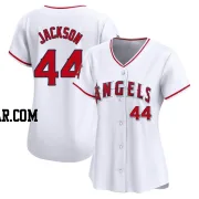 Reggie Jackson Women's Los Angeles Angels White Limited Home Jersey