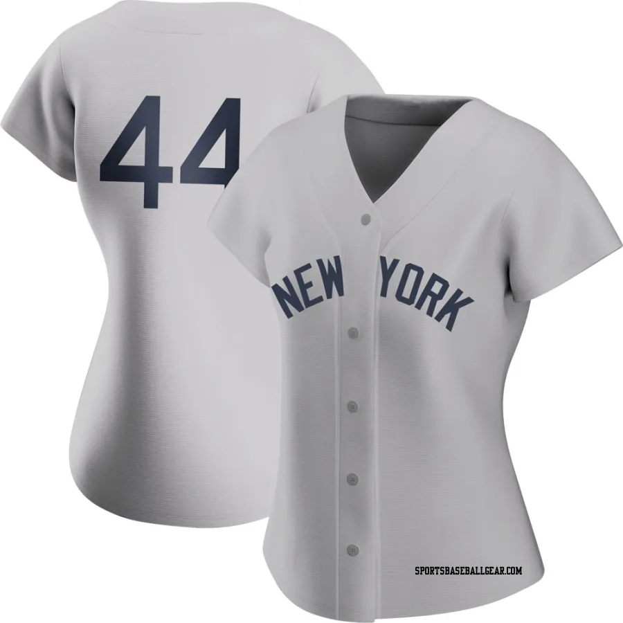 Reggie Jackson Women's New York Yankees Gray Authentic 2021 Field of Dreams Jersey