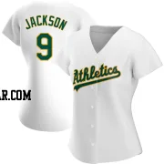 Reggie Jackson Women's Oakland Athletics White Authentic Home Jersey