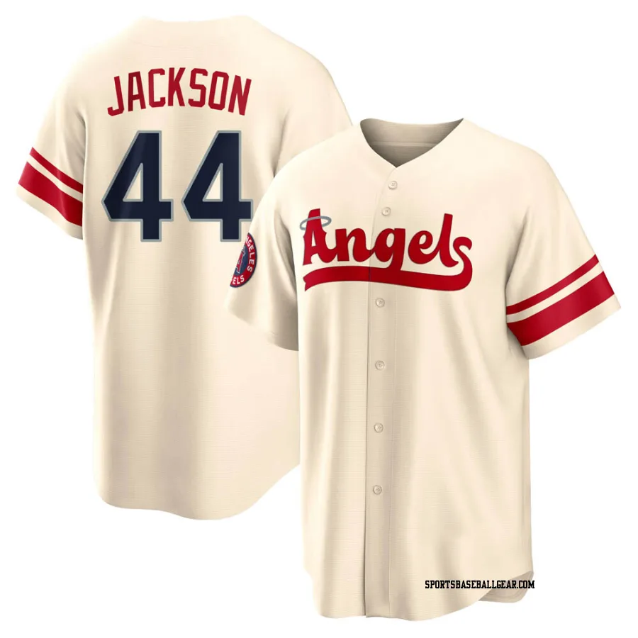 Reggie Jackson Youth Los Angeles Angels Cream Replica 2022 City Connect Jersey