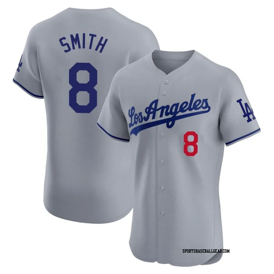 Reggie Smith Men's Los Angeles Dodgers Gray Elite Road Jersey