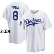 Reggie Smith Men's Los Angeles Dodgers White Replica 2024 World Tour Seoul Series Home Jersey