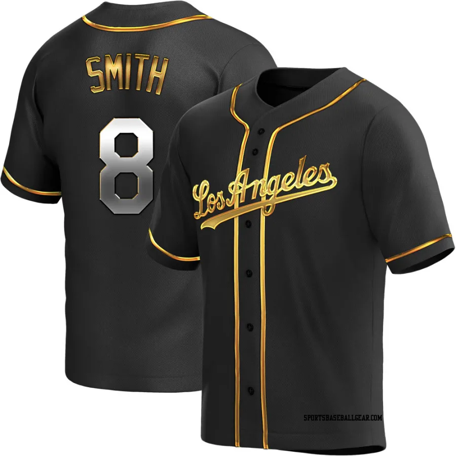 Reggie Smith Youth Los Angeles Dodgers Black Golden Replica Alternate Jersey