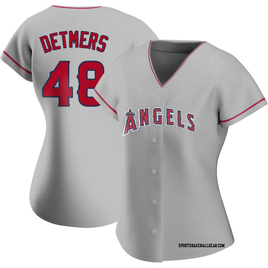 Reid Detmers Women's Los Angeles Angels Authentic Silver Road Jersey