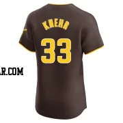 Reiss Knehr Men's San Diego Padres Brown Elite Road Vapor Premier Jersey