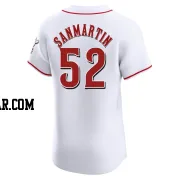 Reiver Sanmartin Men's Cincinnati Reds White Elite Home Jersey