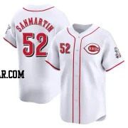 Reiver Sanmartin Men's Cincinnati Reds White Limited Home Jersey