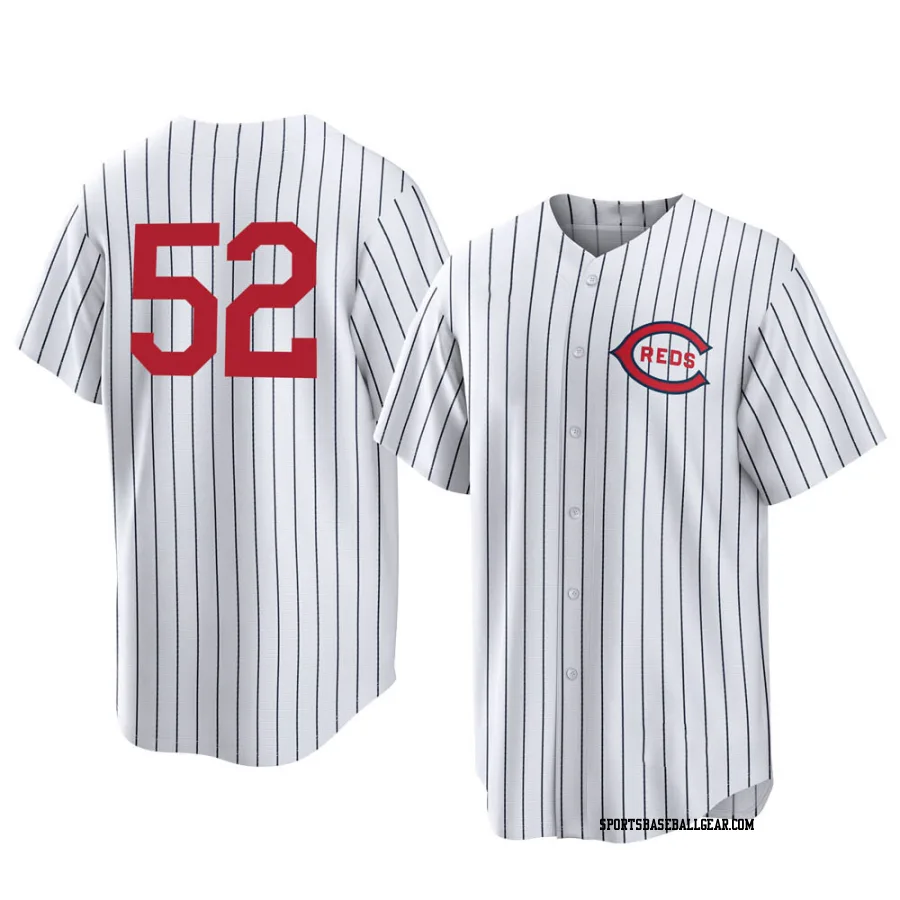 Reiver Sanmartin Youth Cincinnati Reds White Replica 2022 Field Of Dreams Jersey