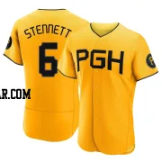 Rennie Stennett Men's Pittsburgh Pirates Gold Authentic 2023 City Connect Jersey