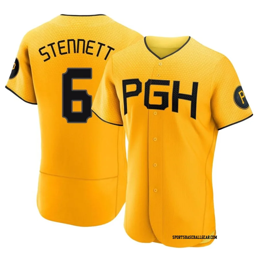 Rennie Stennett Men's Pittsburgh Pirates Gold Authentic 2023 City Connect Jersey