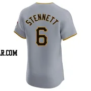 Rennie Stennett Men's Pittsburgh Pirates Gray Elite Road Jersey