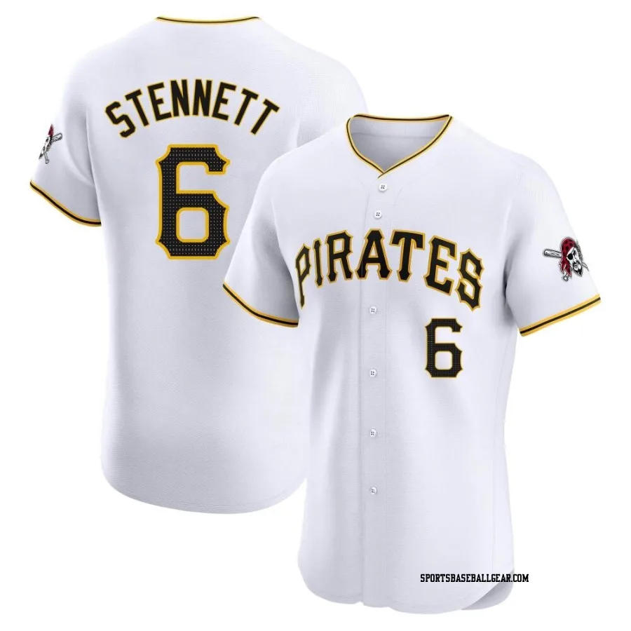 Rennie Stennett Men's Pittsburgh Pirates White Elite Home Jersey